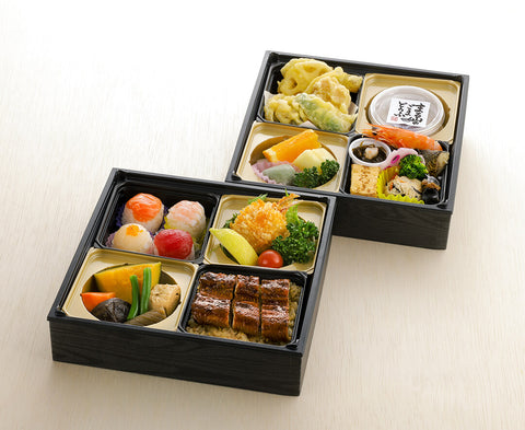 仏事用包装 冬の2段弁当