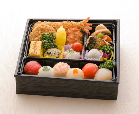 当日注文可能-手まり寿司ととんかつ幕の内弁当